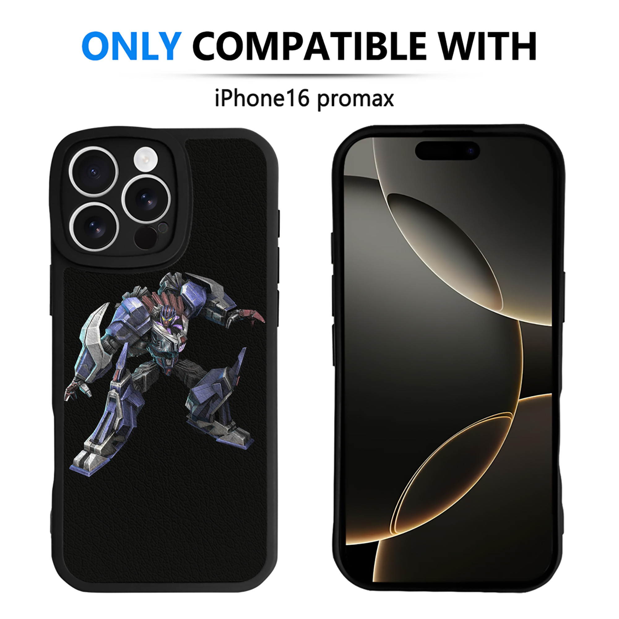 （画像用） Transformers トランスフォーマー 【iPhone 16シリーズ対応】シリコンスマホケース（レザー調） 材質：シリコン